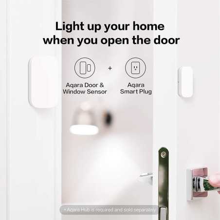 Aqara Zigbee Door & Window Sensor 3-Pack, Wireless Mini Contact, Home Automation, Apple HomeKit & Alexa Compatible