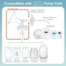 Maymom 20mm Flange & Duckbill Valve for Spectra S1 S2 9 Plus Pumps