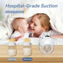 Hands-Free Wearable Breast Pump MY-375 - Strong, Quiet, 4 Modes & 12 Levels