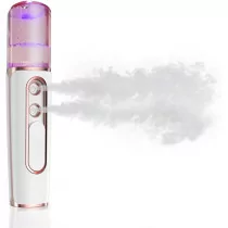 withthesun Nano Facial Mister - USB Rechargeable Cool Mist Steamer Pink