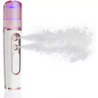 withthesun Nano Facial Mister - USB Rechargeable Cool Mist Steamer Pink