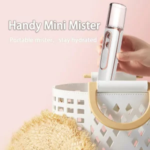 withthesun Nano Facial Mister - USB Rechargeable Cool Mist Steamer Pink