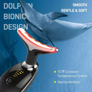 Face Massager with LED Light - 7-Color Facial & Neck Tightening Wand