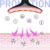 Face Massager with LED Light - 7-Color Facial & Neck Tightening Wand