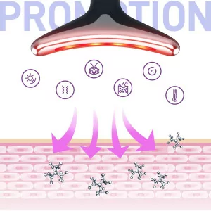 Face Massager with LED Light - 7-Color Facial & Neck Tightening Wand