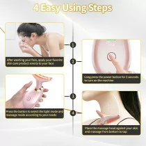 Triple Action LED Face & Neck Light Therapy Device with 7 Color LEDs