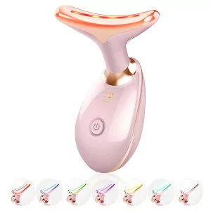 Triple Action LED Face & Neck Light Therapy Device with 7 Color LEDs
