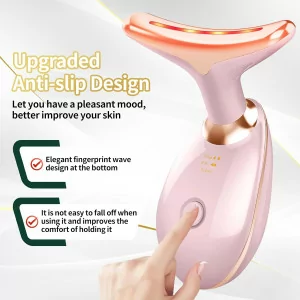 Triple Action LED Face & Neck Light Therapy Device with 7 Color LEDs