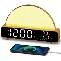 Sunrise Alarm Clock Wake Up Light with Nature Sounds & Sleep Timer