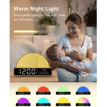 Sunrise Alarm Clock Wake Up Light with Nature Sounds & Sleep Timer