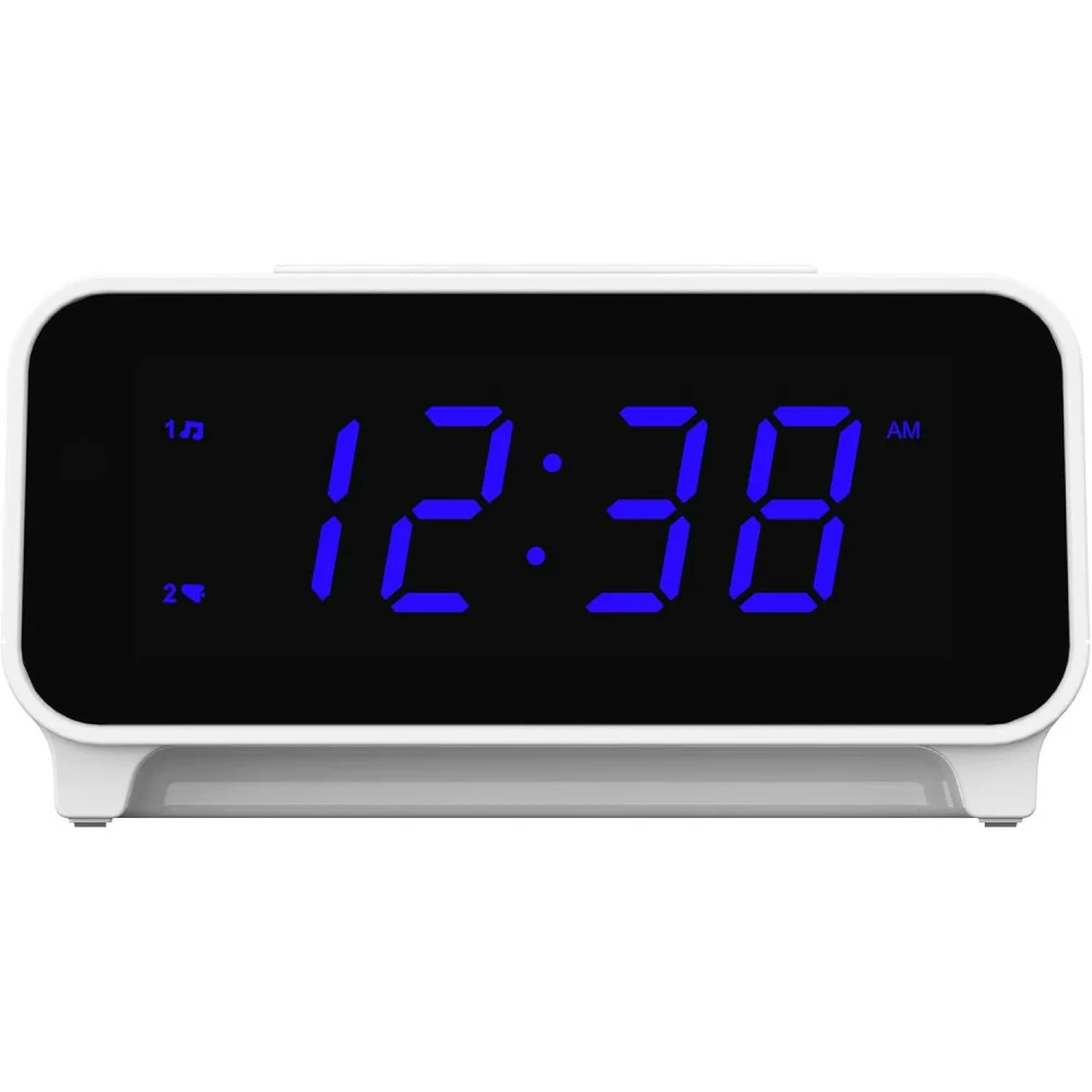 Emerson CKS1500 SmartSet Dual Alarm Clock Radio with Blue LED Display