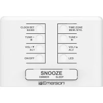 Emerson CKS1500 SmartSet Dual Alarm Clock Radio with Blue LED Display