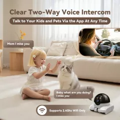 Caméra Sécurité Intérieure DreamBee 1080P Double Objectif Mobile