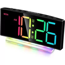 Cadmos Extra Loud Alarm Clock for Heavy Sleepers with 7-Color Night Light