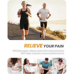 AVCOO TENS EMS Unit - 30 Modes, Dual Channel Muscle Stimulator Pain Relief