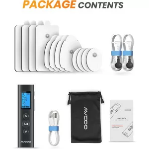 AVCOO TENS EMS Unit - 30 Modes, Dual Channel Muscle Stimulator Pain Relief