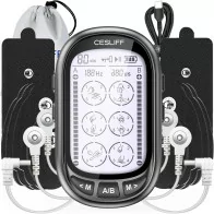 Dual Channel TENS EMS Unit - 24 Modes, 36 Levels, Large Screen Muscle Stimulator