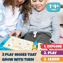 Chuckle & Roar Pop It! Livre Couleurs – Apprentissage Bilingue Enfants