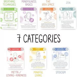 Top 100 Daily Meditation Cards for Anxiety & Stress Relief Gift