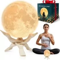 Zen Moon Lamp 5.5 – Meditation Light & Guided Breathing Night Light