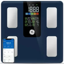 GE Smart Scale Bluetooth Body Weight & Health Monitor 500lbs Dark Blue