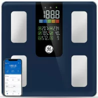 GE Smart Scale Bluetooth Body Weight & Health Monitor 500lbs Dark Blue