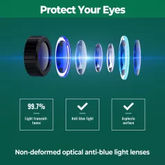 Casque VR Smartphone avec Contrôleur anti-lumière bleue