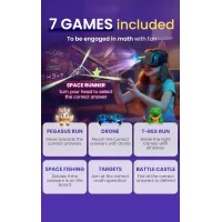 HeroMask Casque VR + Jeux de Maths - Cadeau Enfants 5-12 ans, Multiplication, Additions & Plus