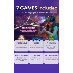 HeroMask VR : Jeu éducatif Math pour enfants 5-12 ans