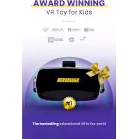 HeroMask Casque VR + Jeux de Maths - Cadeau Enfants 5-12 ans, Multiplication, Additions & Plus