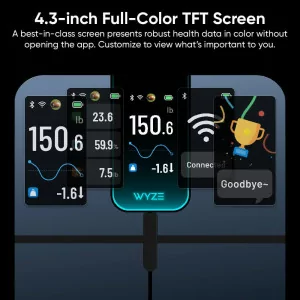 Wyze Scale Ultra: Smart Wi-Fi Body Fat Scale with Color Display & Heart Rate