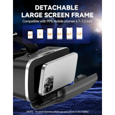 TECKNET VR Headset for Phone with Bluetooth Controller & HD Lenses