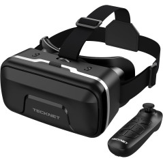 TECKNET VR Headset for Phone with Bluetooth Controller & HD Lenses