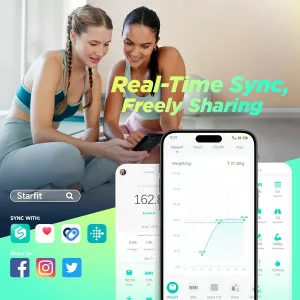 RunStar Smart Scale 8-in-1 VA Display for Body Weight & Body Composition