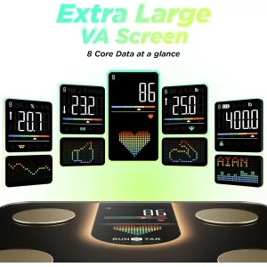 RunStar Smart Scale 8-in-1 VA Display for Body Weight & Body Composition