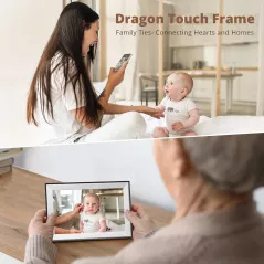 Cadre photo numérique Dragon Touch 10.1 HD IPS WIFI, tactile