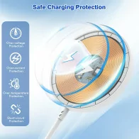 Apple MFi Magnetic Wireless Charger 15W Fast Charging Pad for iPhone & AirPods