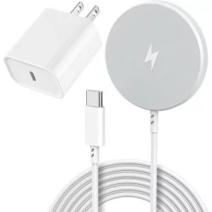 Apple MFi Magnetic Wireless Charger 15W Fast Charging Pad for iPhone & AirPods