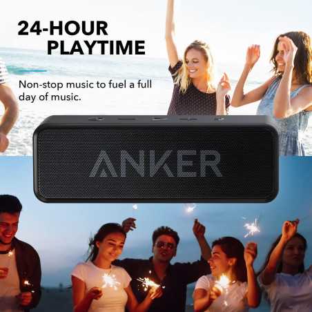 Enceinte Bluetooth Anker Soundcore IPX5, 24H, Portable Noire