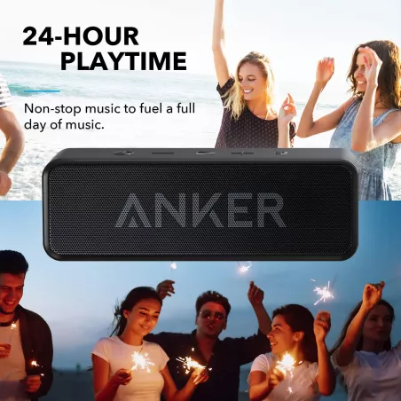 Enceinte Bluetooth Anker Soundcore IPX5, 24H, Portable Noire