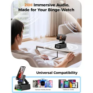 Bluetooth Speaker & Phone Stand Gift for Men & Women – HD Sound, Anti-Slip