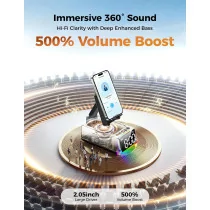 Bluetooth Speaker & Phone Stand Gift for Men & Women – HD Sound, Anti-Slip