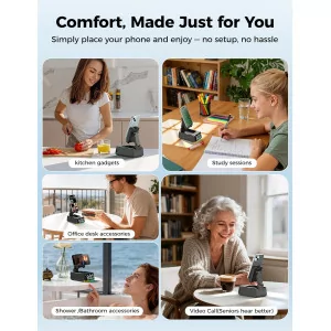 Bluetooth Speaker & Phone Stand Gift for Men & Women – HD Sound, Anti-Slip