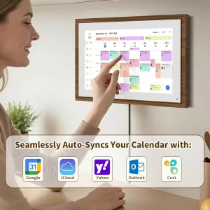 10.1 Digital Calendar Chore Chart - Interactive Family Planner & Frame
