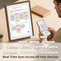 10.1 Digital Calendar Chore Chart - Interactive Family Planner & Frame