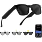 Lunettes AI Intelligentes à Verres Colorés Bluetooth - Traducteur 160+ Langues, Assistant Vocal