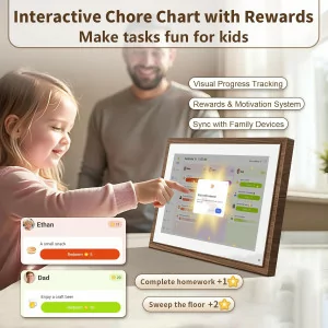 10.1 Digital Calendar Chore Chart - Interactive Family Planner & Frame