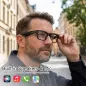 Lunettes AI Intelligentes à Verres Colorés Bluetooth - Traducteur 160+ Langues, Assistant Vocal