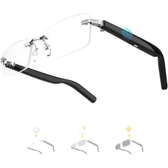 Lunettes Intelligentes Sans Monture Bluetooth & Commande Vocale