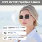 Lunettes Intelligentes Sans Monture avec Bluetooth, Prise Photo à Distance, Protection UV et Commande Vocale